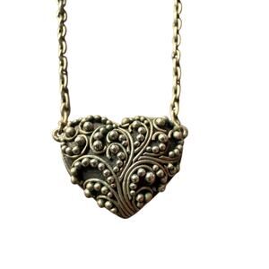 Lois Hill Heart Pendant 925 Sterling Silver Necklace